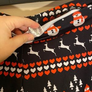 Christmas snowman leggings